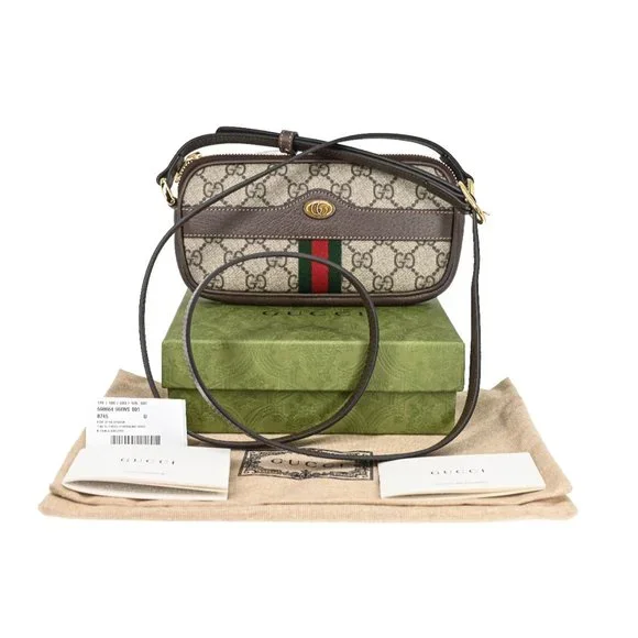 Gucci Ophidia GG Supreme Mini Cross Body Bag - Picture 5 of 8